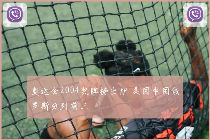 奥运会2004奖牌榜出炉 美国中国俄罗斯分列前三